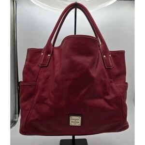 Dooney & Bourke Kristen Pebble Leather Bag Red w/ Matching Wallet & wristlet
